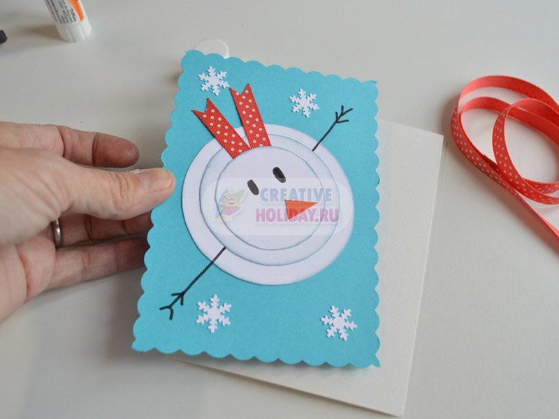 Красивая открытка "Новый год": снеговик. 100 лучших идеи с фото